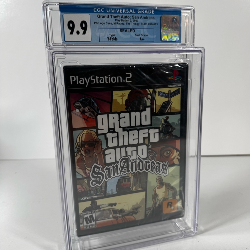 Grand Theft Auto: San Andreas (PS2) – CGC 9.9 A++ Sealed